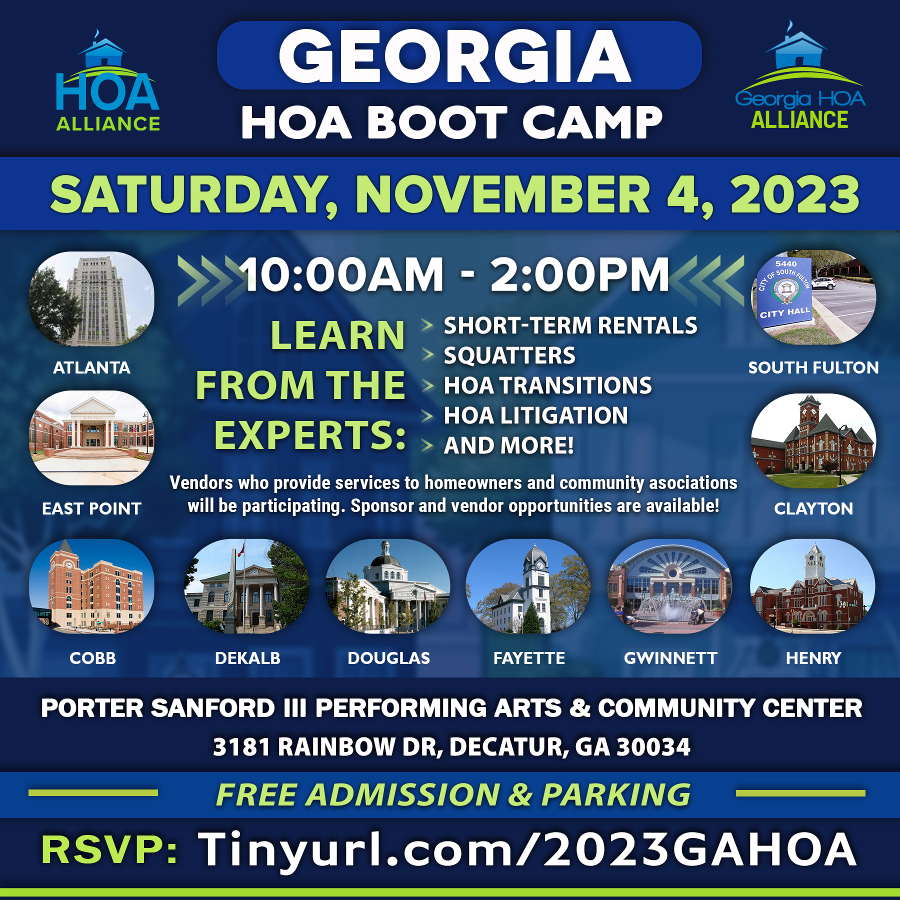 2023 Georgia HOA Boot Camp flyer